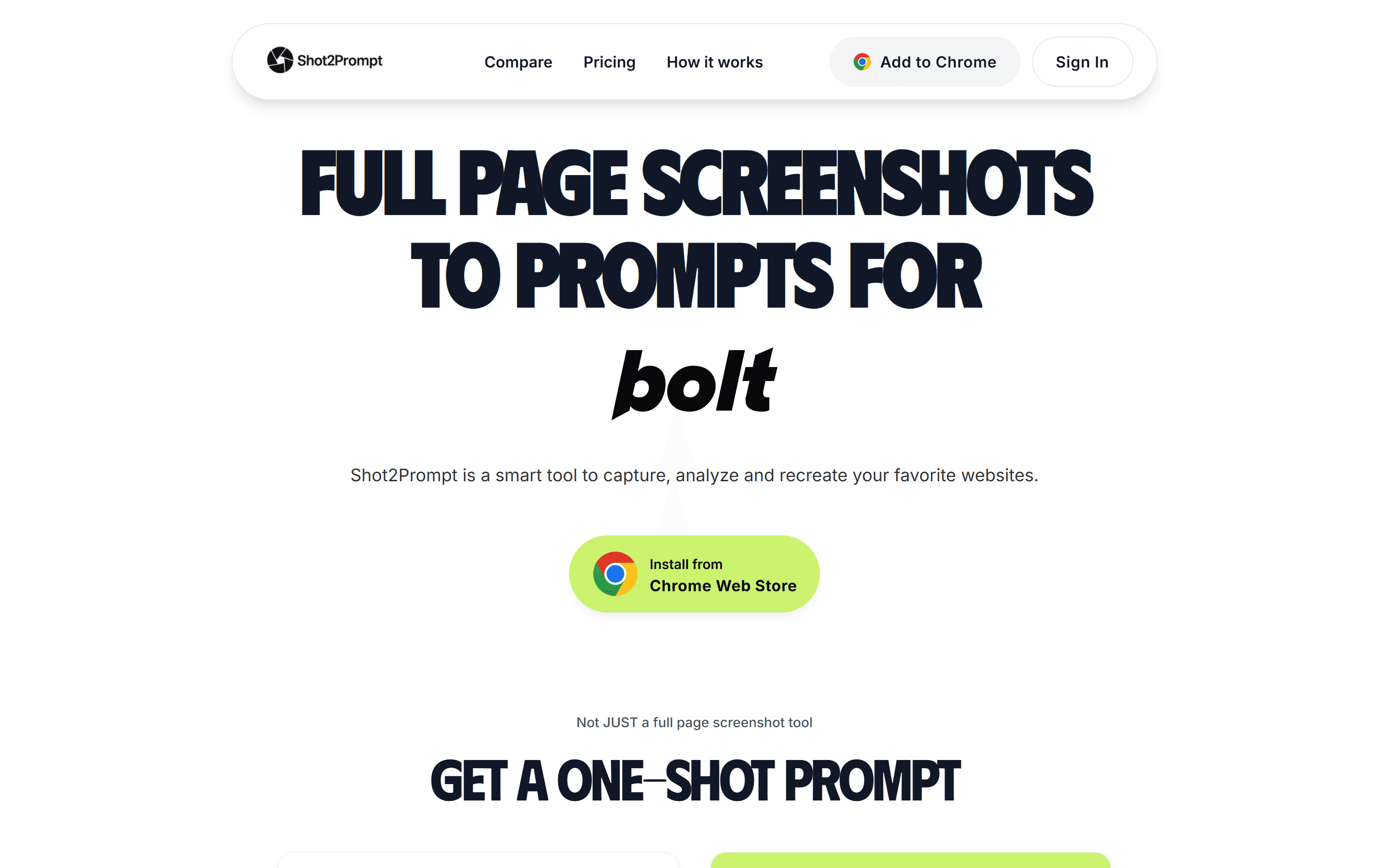 Shot2Prompt main interface