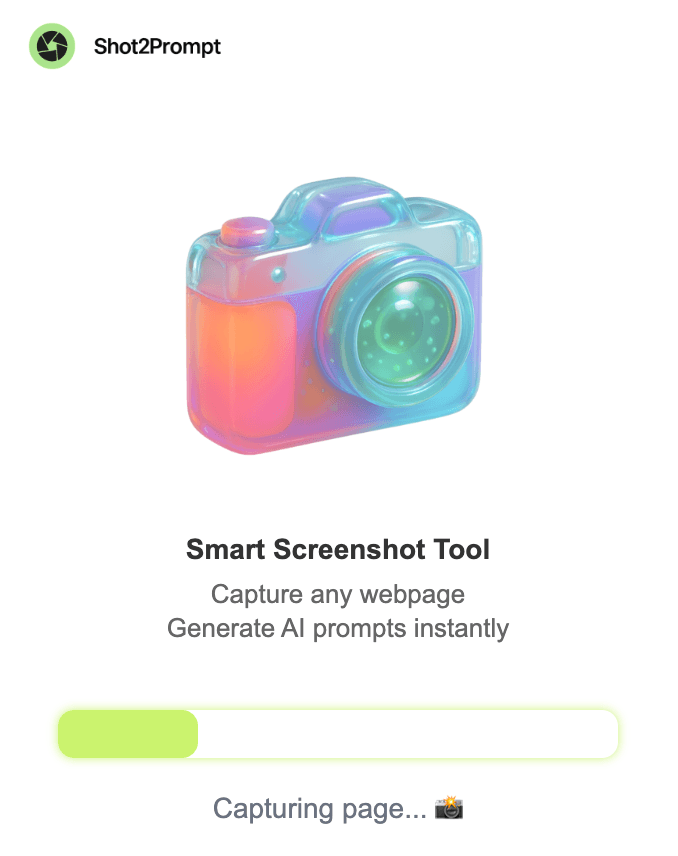 Shot2prompt screenshot